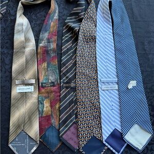 Lot of 6 Mens Silk Ties Ref# 10836